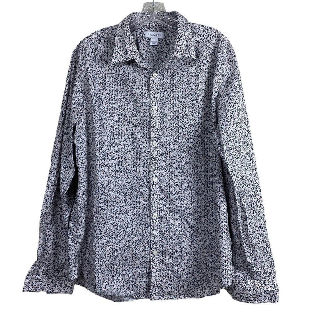 Calvin Klein Men's Casual Shirt Size XL Button Down Long Sleeve Classic Fit